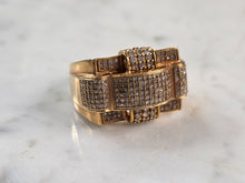 Load image into Gallery viewer, Womens Vintage Estate 10K Yellow Gold Diamond Ring 8.2g E3980