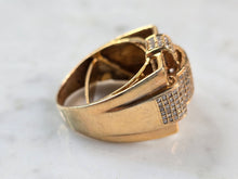 Load image into Gallery viewer, Womens Vintage Estate 10K Yellow Gold Diamond Ring 8.2g E3980