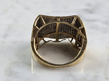 Load image into Gallery viewer, Womens Vintage Estate 10K Yellow Gold Diamond Ring 6.8g E3981