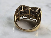 Load image into Gallery viewer, Womens Vintage Estate 10K Yellow Gold Diamond Ring 6.8g E3981