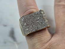 Load image into Gallery viewer, Womens Vintage Estate 10K Yellow Gold Diamond Ring 6.8g E3981
