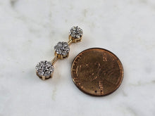 Load image into Gallery viewer, Womens Vintage Estate 10K Yellow Gold Diamond Pendant 2.2g E3982