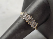 Load image into Gallery viewer, Womens Vintage Estate 14K Yellow Gold Diamond Cluster Ring 3.3g E3984