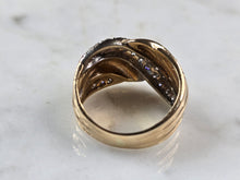 Load image into Gallery viewer, Womens Vintage Estate 14K Yellow Gold Diamond Ring 7.4g  E3985