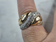 Load image into Gallery viewer, Womens Vintage Estate 14K Yellow Gold Diamond Ring 7.4g  E3985