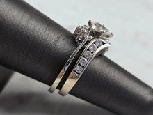 Load image into Gallery viewer, Womens Vintage Estate 14K White Gold Diamond Engagement Ring Set, 6.5g E3986