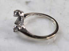 Load image into Gallery viewer, Womens Vintage Estate 14K White Gold Diamond Engagement Ring Set, 6.5g E3986