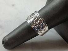Load image into Gallery viewer, Womens Sterling Silver Judaica Jewish Hebrew Ring 4.8g E3992