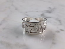 Load image into Gallery viewer, Womens Sterling Silver Judaica Jewish Hebrew Ring 4.8g E3992