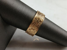 Load image into Gallery viewer, Mens Sterling Silver Gold Tone Judaica Jewish Star of David Ring 4.3g E3993