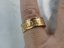 Load image into Gallery viewer, Mens Sterling Silver Gold Tone Judaica Jewish Star of David Ring 4.3g E3993