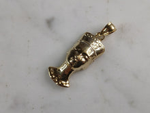 Load image into Gallery viewer, Womens Sterling Silver Gold Tone Queen Nefertiti Pendant Necklace 3.9g E3997