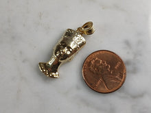Load image into Gallery viewer, Womens Sterling Silver Gold Tone Queen Nefertiti Pendant Necklace 3.9g E3997