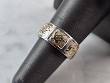 Load image into Gallery viewer, Womens Vintage Estate Sterling Silver Sea Turtle Ring 3.8g E4014
