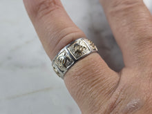 Load image into Gallery viewer, Womens Vintage Estate Sterling Silver Sea Turtle Ring 3.8g E4014