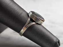 Load image into Gallery viewer, Womens Vintage Estate Sterling Silver Modernist Abalone Ring 2.1g E4015