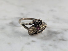 Load image into Gallery viewer, Womens Vintage Sterling Silver Amethyst Wheeler Black Hills Ring 3.6g E4016
