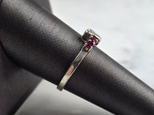 Load image into Gallery viewer, Womens Vintage Estate Sterling Silver Disney Mickey Mouse Ruby Ring 2.6g E4018