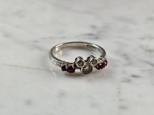 Load image into Gallery viewer, Womens Vintage Estate Sterling Silver Disney Mickey Mouse Ruby Ring 2.6g E4018