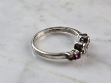 Load image into Gallery viewer, Womens Vintage Estate Sterling Silver Disney Mickey Mouse Ruby Ring 2.6g E4018