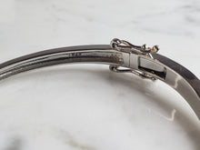 Load image into Gallery viewer, Womens Estate Sterling Silver Modernist Opal Bangle Bracelet 16.3g E4026