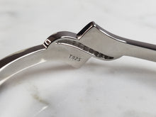 Load image into Gallery viewer, Womens Estate Sterling Silver Modernist Opal Bangle Bracelet 17.1g E4031