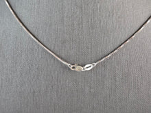 Load image into Gallery viewer, Womens Vintage Estate Sterling Silver CZ Modernist Pendant Necklace 5.0g E4041