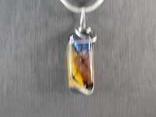Load image into Gallery viewer, Womens Sterling Silver Necklace W/ Modernist Dichroic Pendant 17.3g E4066