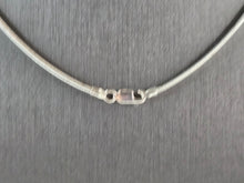 Load image into Gallery viewer, Womens Sterling Silver Necklace W/ Modernist Dichroic Pendant 17.3g E4066