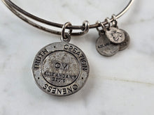 Load image into Gallery viewer, Womens Vintage Estate Alex &amp; Ani Om Symbol Charm Bracelet  E4096