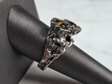 Load image into Gallery viewer, Womens Vintage Estate Sterling Silver Modernist Tigers Eye Ring 10.2g E4112
