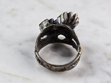 Load image into Gallery viewer, Womens Vintage Estate Sterling Silver Modernist Tigers Eye Ring 10.2g E4112