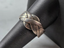 Load image into Gallery viewer, Womens Vintage Estate Sterling Silver Modernist Puzzle Ring 6.3g E4120