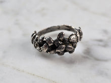 Load image into Gallery viewer, Womens Vintage Estate Sterling Silver Modernist Ring 5.0g E4121