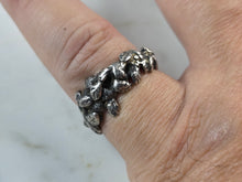 Load image into Gallery viewer, Womens Vintage Estate Sterling Silver Modernist Ring 5.0g E4121