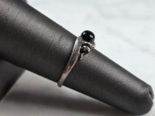 Load image into Gallery viewer, Womens Vintage Estate Sterling Silver Modernist Onyx Ring 1.7g E4139