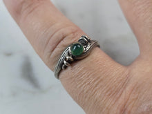 Load image into Gallery viewer, Womens Vintage Estate Sterling Silver Modernist Bead Ring 2.1g E4142