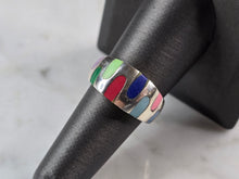 Load image into Gallery viewer, Womens Vintage Estate Sterling Silver Modernist Ring 3.6g E4169
