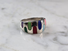 Load image into Gallery viewer, Womens Vintage Estate Sterling Silver Modernist Ring 3.6g E4169