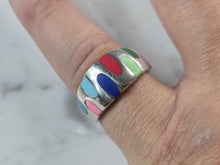 Load image into Gallery viewer, Womens Vintage Estate Sterling Silver Modernist Ring 3.6g E4169