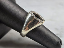 Load image into Gallery viewer, Mens Vintage Estate Sterling Silver CZ Horseshoe Ring 4.8g E4174