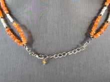 Load image into Gallery viewer, Womens Vintage Sterling Silver Carnelian Pendant Beaded Necklace 34.0g E4180