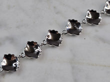 Load image into Gallery viewer, Womens Sterling Silver Blue Opal Sea Shell Bracelet 14.2g E4184
