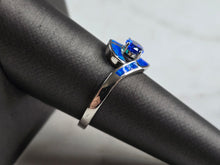 Load image into Gallery viewer, Womens Sterling Silver Blue Opal Tanzanite Ring 3.5g E4193