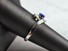 Load image into Gallery viewer, Womens Sterling Silver Opal Tanzanite Modernist Ring 3.3g E4194