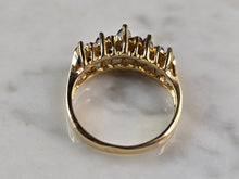 Load image into Gallery viewer, Womens Vintage Estate 14k Yellow Gold Diamond Spinel Ring 3.2g E4233