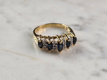 Load image into Gallery viewer, Womens Vintage Estate 14k Yellow Gold Diamond Spinel Ring 3.2g E4233