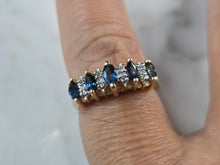 Load image into Gallery viewer, Womens Vintage Estate 14k Yellow Gold Diamond Spinel Ring 3.2g E4233