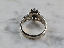 Load image into Gallery viewer, Womens Vintage Estate 14k White Gold Opal &amp; Diamond Ring 4.5g E4250