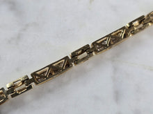 Load image into Gallery viewer, Womens Vintage Estate 14K Yellow Gold Diamond Tennis Bracelet 12.0g E4261